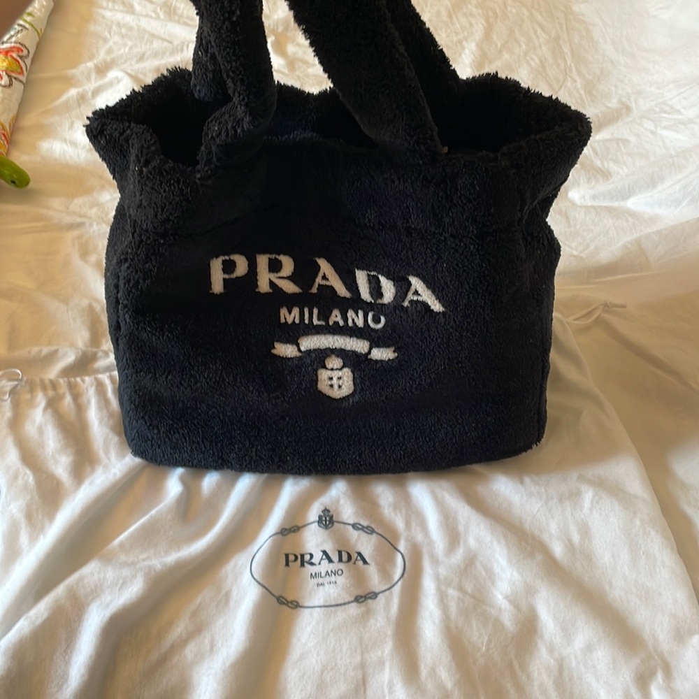 Prada Terry Cloth Tote Bag